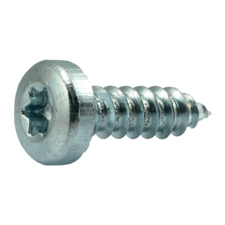 Midwest Fastener Sheet Metal Screw, #10 x 5/8 in, Zinc Plated Steel Pan Head Torx Drive, 35 PK 37023